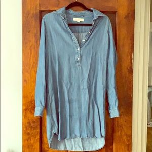 Loft denim mid-length dress